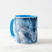 Beauty Snow Queen im Winter Wonderland gefroren Tasse (Vorderseite Links)