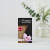 Beauty Spa Arabesque Makeup Artist Visitenkarte (Stehend Vorderseite)