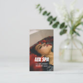 Beauty Spa Business Card Visitenkarte (Stehend Vorderseite)