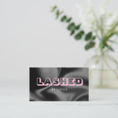 Beauty Studio Lashed Business Card Visitenkarte (Stehend Vorderseite)