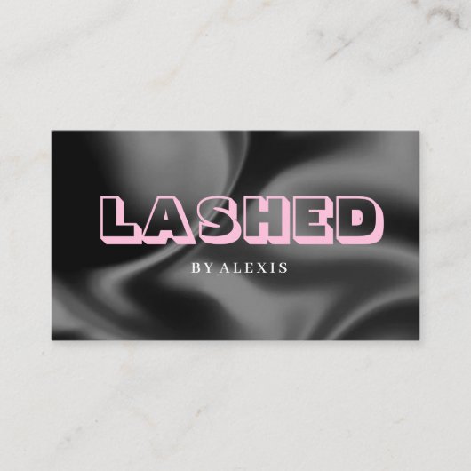 Beauty Studio Lashed Business Card Visitenkarte (Vorderseite)