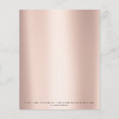 Beauty Studio Lashes Makeup Stylist Artist Flyer (Hinten)