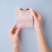 Beauty Studio Lashes Makeup Stylist Artist Pink Flyer (Gruppe)