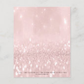 Beauty Studio Lashes Makeup Stylist Artist Pink Flyer (Hinten)