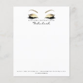 Beauty Studio Lashes Makeup Stylist Eyebrows Flyer (Vorne)