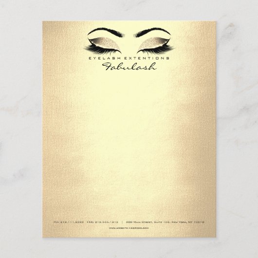 Beauty Studio Lashes Makeup Stylist Flyer (Vorne)