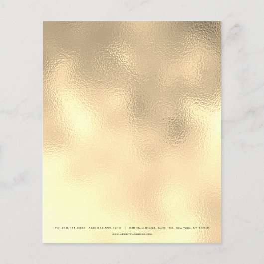 Beauty Studio Lashes Makeup Stylist Flyer (Hinten)