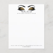 Beauty Studio Lashes Makeup Stylist Flyer (Vorne)