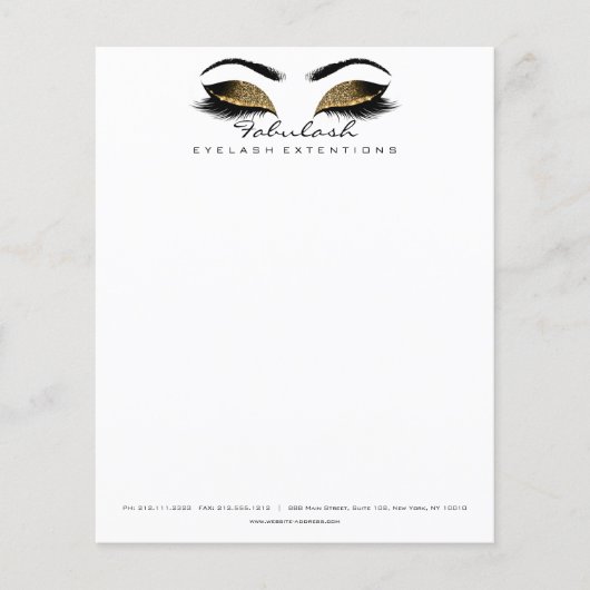 Beauty Studio Lashes Makeup Stylist Flyer (Vorne)