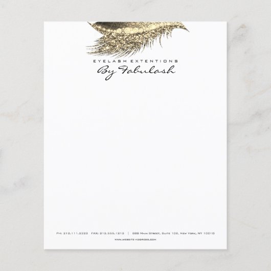 Beauty Studio Lashes Makeup Stylist Flyer (Vorne)