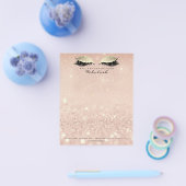 Beauty Studio Lashes Makeup Stylist Gold Blush Flyer (Einzeln)