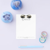 Beauty Studio Lashes Makeup Stylist Gold Eye White Flyer (Einzeln)