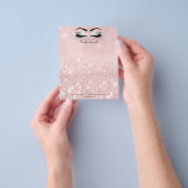 Beauty Studio Lashes Makeup Stylist Grayl Pink Flyer (Gruppe)