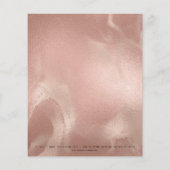 Beauty Studio Lashes Makeup Stylist Kunstseide Flyer (Hinten)