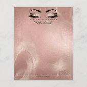 Beauty Studio Lashes Makeup Stylist Kunstseide Flyer (Vorne)