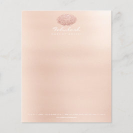 Beauty Studio Lips Kiss Makeup Stylist Artist Flyer