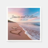 Beauty Summer Wedding Serviette (Vorderseite)