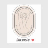 Beauty Tan Wellness-Center Body Rounded Decal Aufkleber (Blatt)