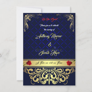 Beauty & the Beast Wedding Invitation Einladung