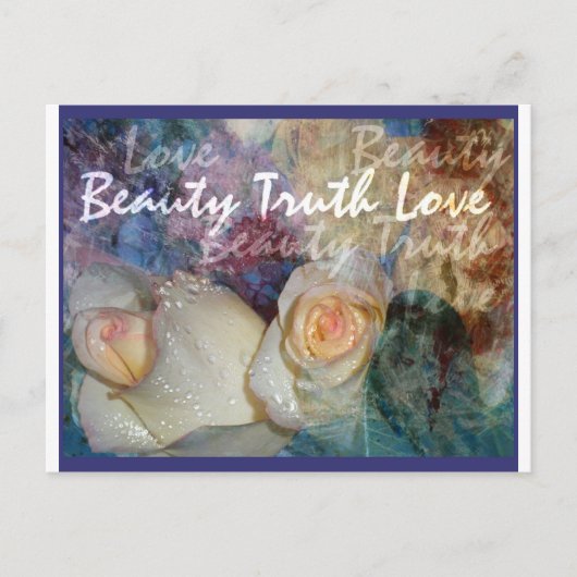 Beauty, Truth, Love Postkarte (Vorderseite)