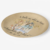 Beauty und das Biest Fairytale Burg und Rose Pappteller (Schrägansicht)