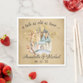 Beauty und das Biest Fairytale Burg und Rose Serviette (Beispiel)