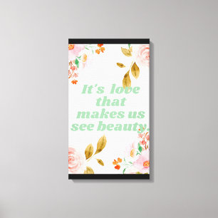Beauty und Liebe Canvas Print Leinwanddruck