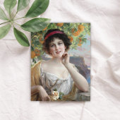 Beauty Under the Orange Tree by Émile Vernon Postkarte