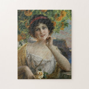 Beauty Under the Orange Tree by Emile Vernon Puzzle