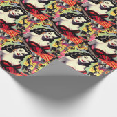 Beauty Vampire Button-up Geschenkpapier (Ecke)