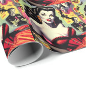 Beauty Vampire Button-up Geschenkpapier (Rolleneckpunkt)