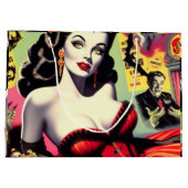 Beauty Vampire Button-up Große Geschenktüte (Rückseite)