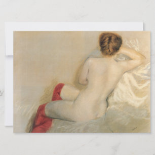 Beauty von Frauen mit roten Strümpfen Karte