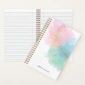 Beauty Watercolor & Co. Script Monogram Notizblock (Innen)