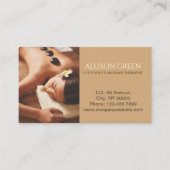 Beauty WELLNESS-CENTER Akupressur Hot Stone Massag Visitenkarte (Vorderseite)