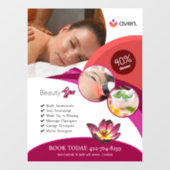 Beauty Wellness-Center Fensterheber Fensteraufkleber (Blatt)