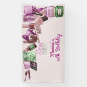 Beauty Wellness-Center Geburtstagsparty Banner (Vertikal)