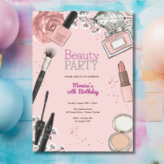Beauty Wellness-Center Geburtstagsparty Einladung