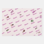 Beauty Wellness-Center Geburtstagsparty Geschenkpapier Set (Vorderseite 3)