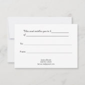 Beauty Wellness-Center Geschenkgutschein Förderung Dankeskarte (Rückseite)