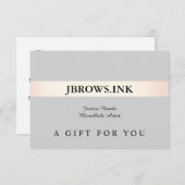 Beauty Wellness-Center Geschenkgutschein Förderung Dankeskarte (Vorne/Hinten)