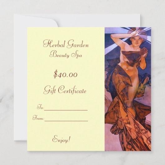 Beauty Wellness-Center Geschenkgutscheine (Vorderseite)