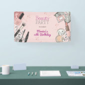 Beauty Wellness-Center mädchenhaft staubige Rose G Banner (Messe)
