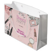 Beauty Wellness-Center mädchenhaft staubige Rose G Große Geschenktüte (Rückseite Schrägansicht)