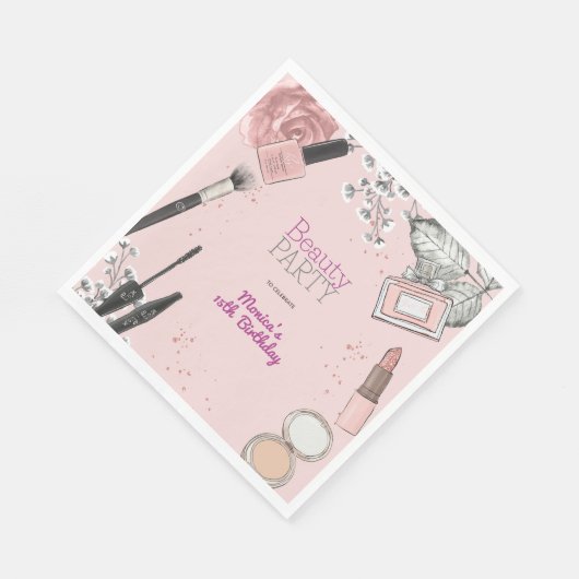 Beauty Wellness-Center mädchenhaft staubige Rose G Serviette (Ecke)