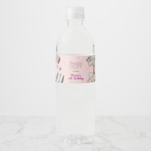 Beauty Wellness-Center mädchenhaft staubige Rose G Wasserflaschenetikett