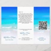 Beauty Wellness-Center Menü Meeresvorlage (Rückseite)