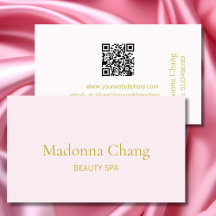 Beauty Wellness-Center QR Code Einfach rosa Stilvo