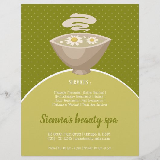 Beauty Wellness-Center Salon Flyer (Vorne)