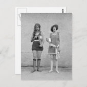 Beauty-Wettbewerb "Badegewässer", 1922 Postkarte (Vorne/Hinten)